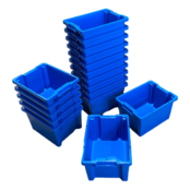 Plastic Stapelkratten 40x30x22cm Blauw Nestbaar Plastic Stapelkratten 40x30x22cm Blauw Nestbaar