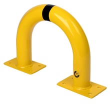 Protection de sécurité en acier Jaune/noir L375 x H350 mm