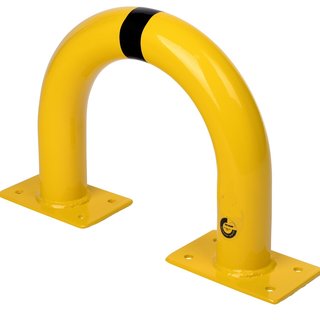 Vangrail Beschermbeugel van staal  Geel/zwart B375 x H350 mm