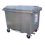 SalesBridges 4 wheeled collection waste bin 1700L Green H.D.P.E.