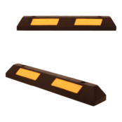 Veilige parkeerstop von hard rubber mit reflector 90 cm