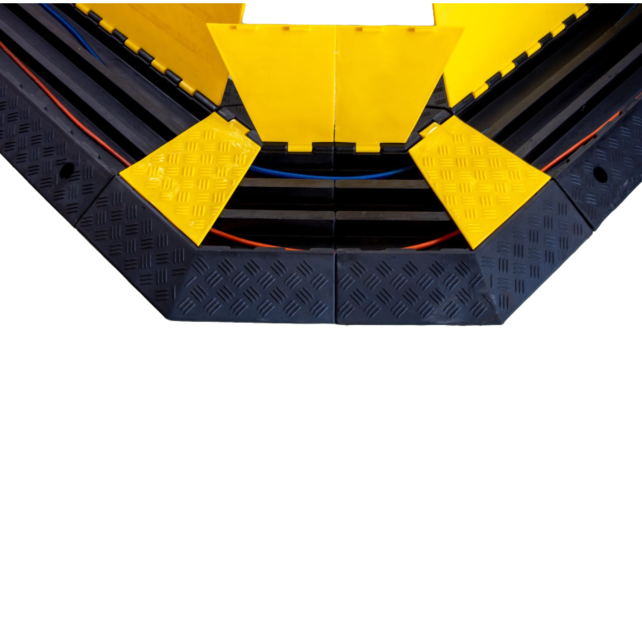 Cable Bridge with Cover  3 tunnels Ø 50 mm cable protection