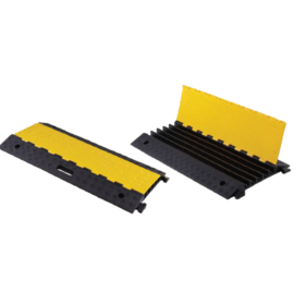 Pont à câbles avec couvercle 5 tunnels Ø 35 mm protection de câble