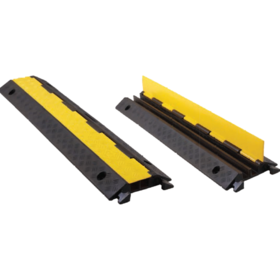 Pont à câbles avec couvercle 2 tunnels Ø 30 mm protection de câble