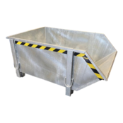 Construction container  Hot Dip Galvanized for collection and transport of material, debris or waste 1000L 1500 kg