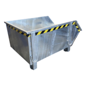 Benne de construction Galvanisé Conteneur de débris, de déchets Construction 1000L 1500 kg Benne de construction Galvanisé Conteneur de débris, de déchets Construction 1000L 1500 kg