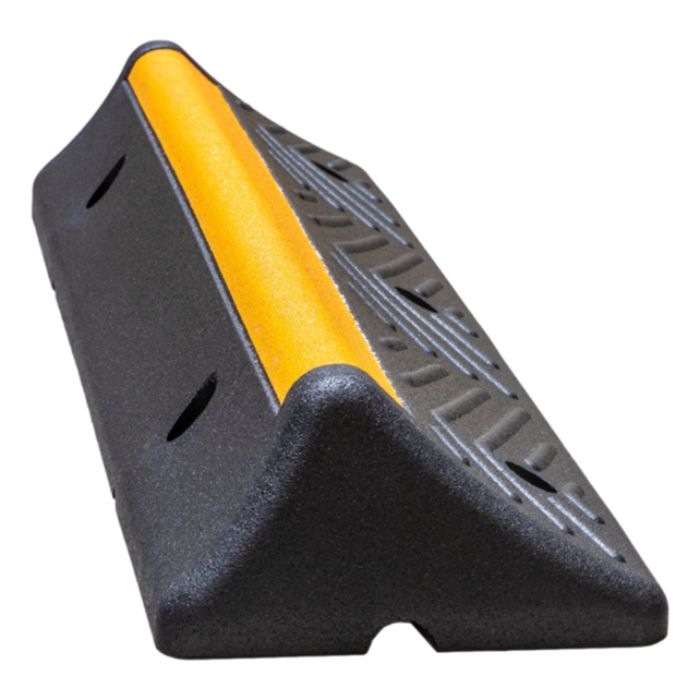 Heavy duty wheel stop from hard rubber Heavy duty wheel stop from hard rubber