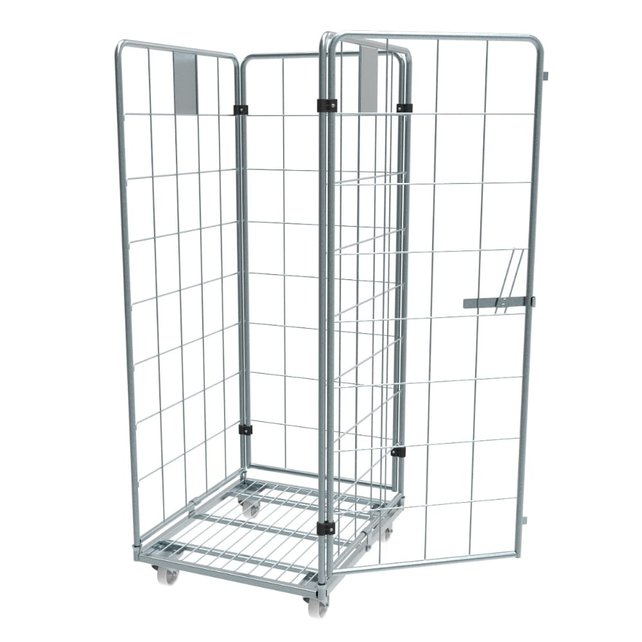 Roll conteneur 4 côtés (H) 1830mm électro-zingué Roll conteneur 4 côtés (H) 1830mm électro-zingué