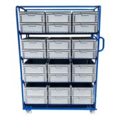 Order Picking Rollcontainer 130x65x190 cm e-commerce container trolley