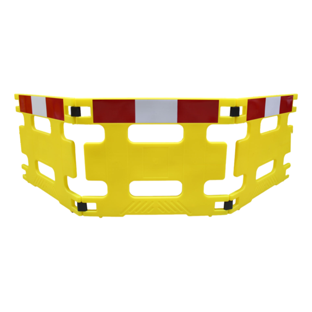 Barrières de protection en plastic Jaune 3 pieces 3 metres