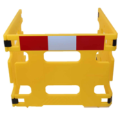 Quick Plastic Barrier Fences 3 pieces 3 meters Yellow