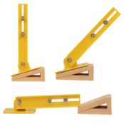 Guardrail safety protection with adjustable height 2400mm Yellopw/black