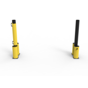 Laaddock poort en beschermd vangrail 2300 mm