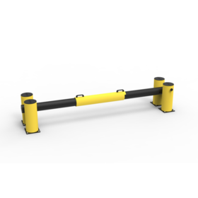 Laaddock poort en beschermd vangrail 2600 mm