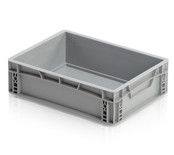 Bac de rangement  40x30x12 cm en plastique superposable, gerbable