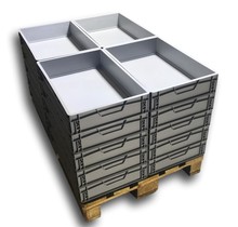 Eurobox Universal 60x40x17 cm open handle plastic crate