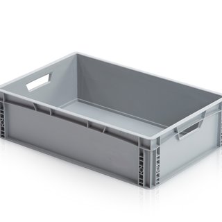 Plastic Kratten 60x40x17 cm Stapelbak Eurobox  open handvat
