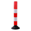 SalesBridges Flexibele paal rot/weiß Höhe 750mm 360°