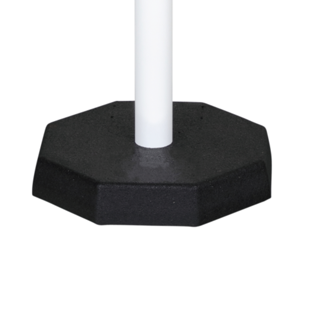 Poteaux de barrière lot de 6 avec chaîne de 25 m Robuste