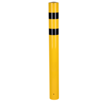 Impact protection steel Bollard ø 159mm  (H) 1200 mm  for setting in concrete