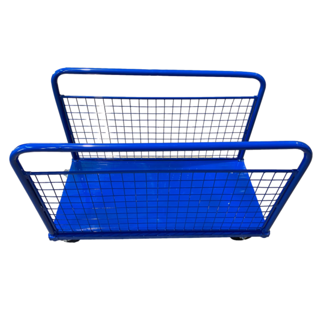 Mesh Platform Trolley 1200 x 600 mm with 2 Mesh Sides, 500 kg