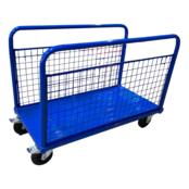 Mesh Platform Trolley 1200 x 600 mm with 2 Mesh Sides, 500 kg