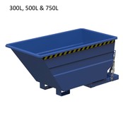 Kippbehälter SBTCUC 500L Kippbak für Gabelstapler – 1300 kg – 1648 x 812 x 727 mm – RAL5010