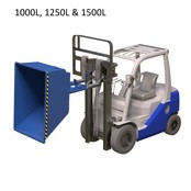 Conteneur à benne basculante 1500L UC-modèle pour chariot élévateur