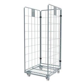 Rollcontainer 3 Seitenwände demonteerbaar 1830 mm verzinkt