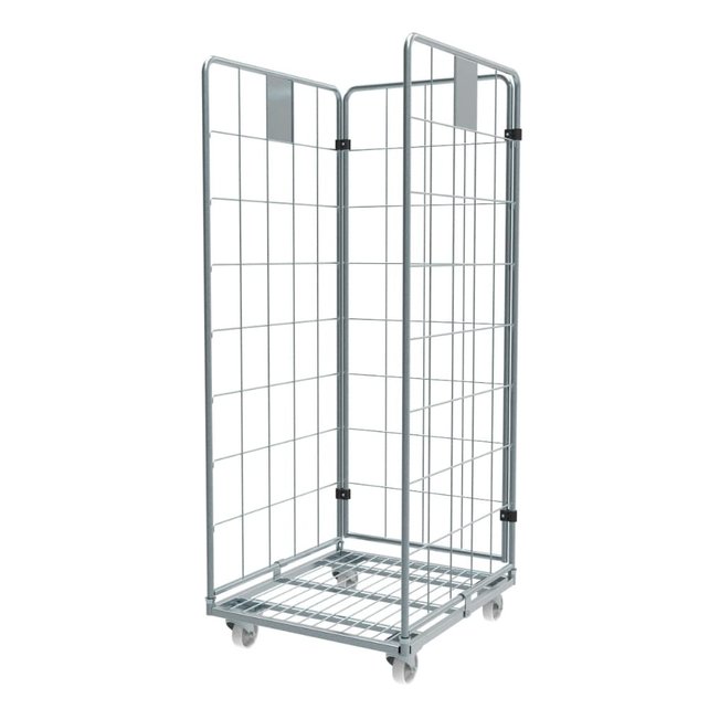 Rollcontainer 3 Seitenwände demonteerbaar 1830 mm verzinkt
