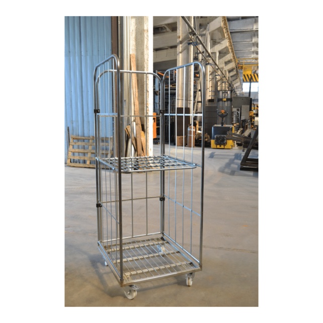 Rollcontainer 3 Seitenwände demonteerbaar 1830 mm verzinkt