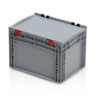 EURO crate 40x30x28,5 with lid closed handle