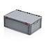 SalesBridges Eurobox Universal 60x40x23,5 cm with lid open handle Euro container KTL box Superdeal  - Copy