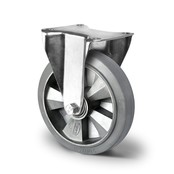 Fixed wheel Heavy Duty 125mm 300kg elastic rubber grey Fixed wheel Heavy Duty 125mm 300kg elastic rubber grey