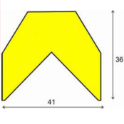 Randbescherming  PU Schuim Geel/Zwart Type AA Randbescherming  PU Schuim Geel/Zwart Type AA
