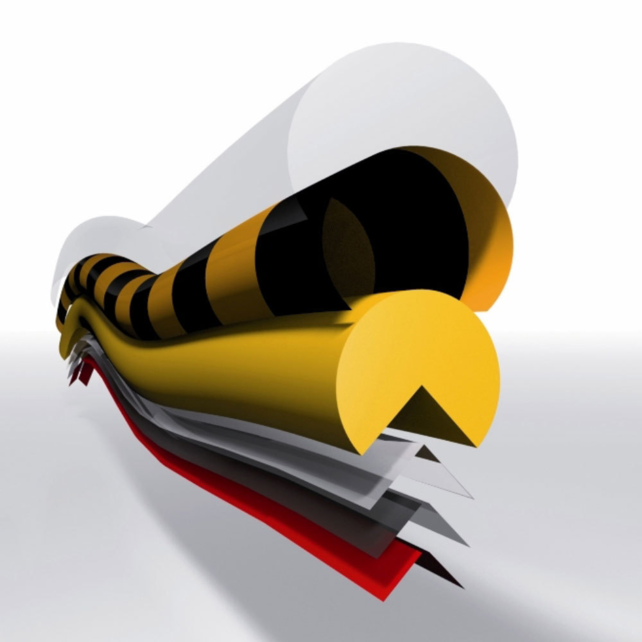 Protection des bords Mousse PU Jaune/Noir Protection des coins Type E