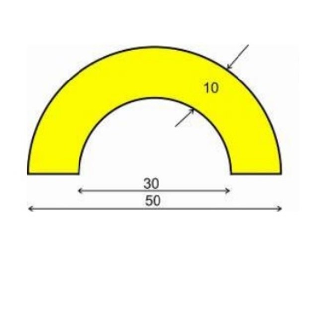 Leidingbescherming  PU Schuim Geel/Zwart Type R30