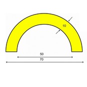 Pipe Protection PU Foam Yellow/Black Corner protection Type R50 Pipe Protection PU Foam Yellow/Black Corner protection Type R50