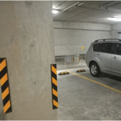 Veilige parkeerstop 120cm parkstop voertuigwielpark