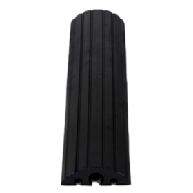 Pont de câbles PVC jusqu'à 40 tonnes, protecteur tuyau  de câble 40 mm Ø 120cm Noir