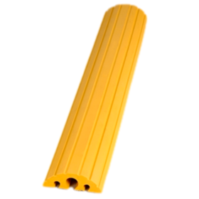 Pont de câbles PVC jusqu'à 40 tonnes, protecteur tuyau  40 mm Ø 150cm Jaune