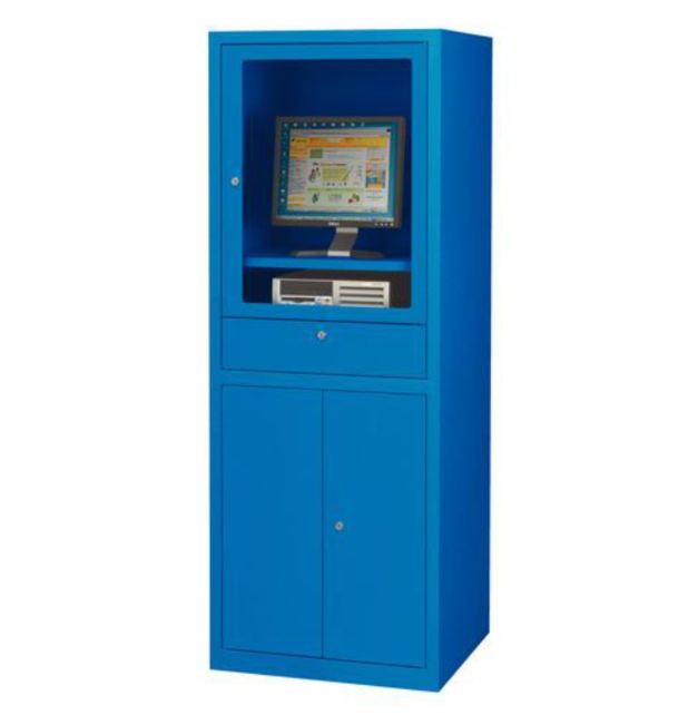 Computerkasten AIC500 Industrieel blau