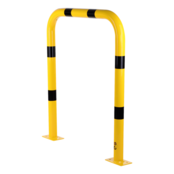 Protection de sécurité en acier Jaune/noir L1000 x H350 mm Protection de sécurité en acier Jaune/noir L1000 x H350 mm