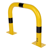 Protection de sécurité en acier Jaune/noir L750 x H600 mm