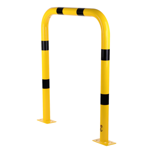 Protection de sécurité en acier Jaune/noir L750 x H1200 mm