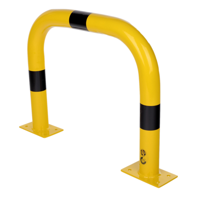 Hoop Protection Guard  from Steel Yellow/black W1000 x H1200 mm