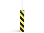 Collision protection posts column protection 100x100 PE, Black/Yellow