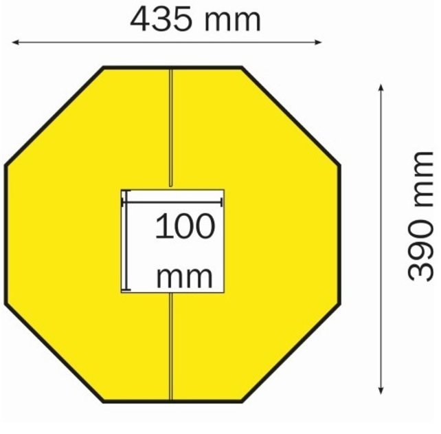 Kolombescherming von polyethyleen 100x100mm