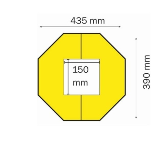 Polyethylene column protection 150x150mm Easy Fix