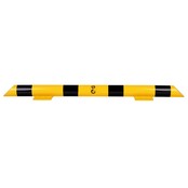 Collision protection crossbar galvanized and powder coated in yellow-black 1200mm
